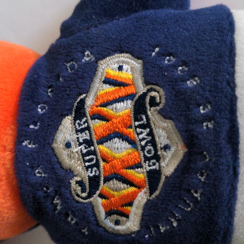 NWT NFL Giants Ravens Plush Bear - Blue, Orange, White, Superbowl XXXV - Picture 5 of 10